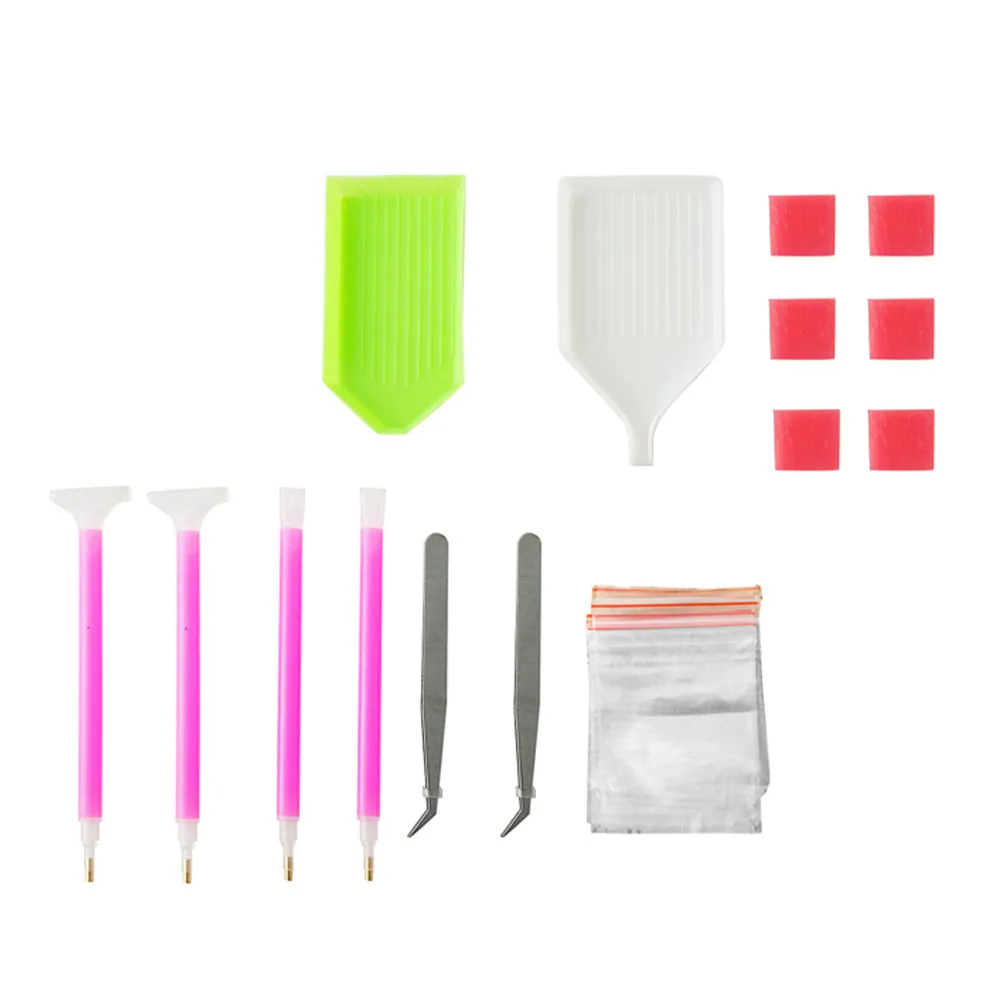 24Pcs Clip Set Embroidery Tools Easy Use for Beads Painting Nail Phone Diamond DIY Kit Cross Stitch Tweezers view 6