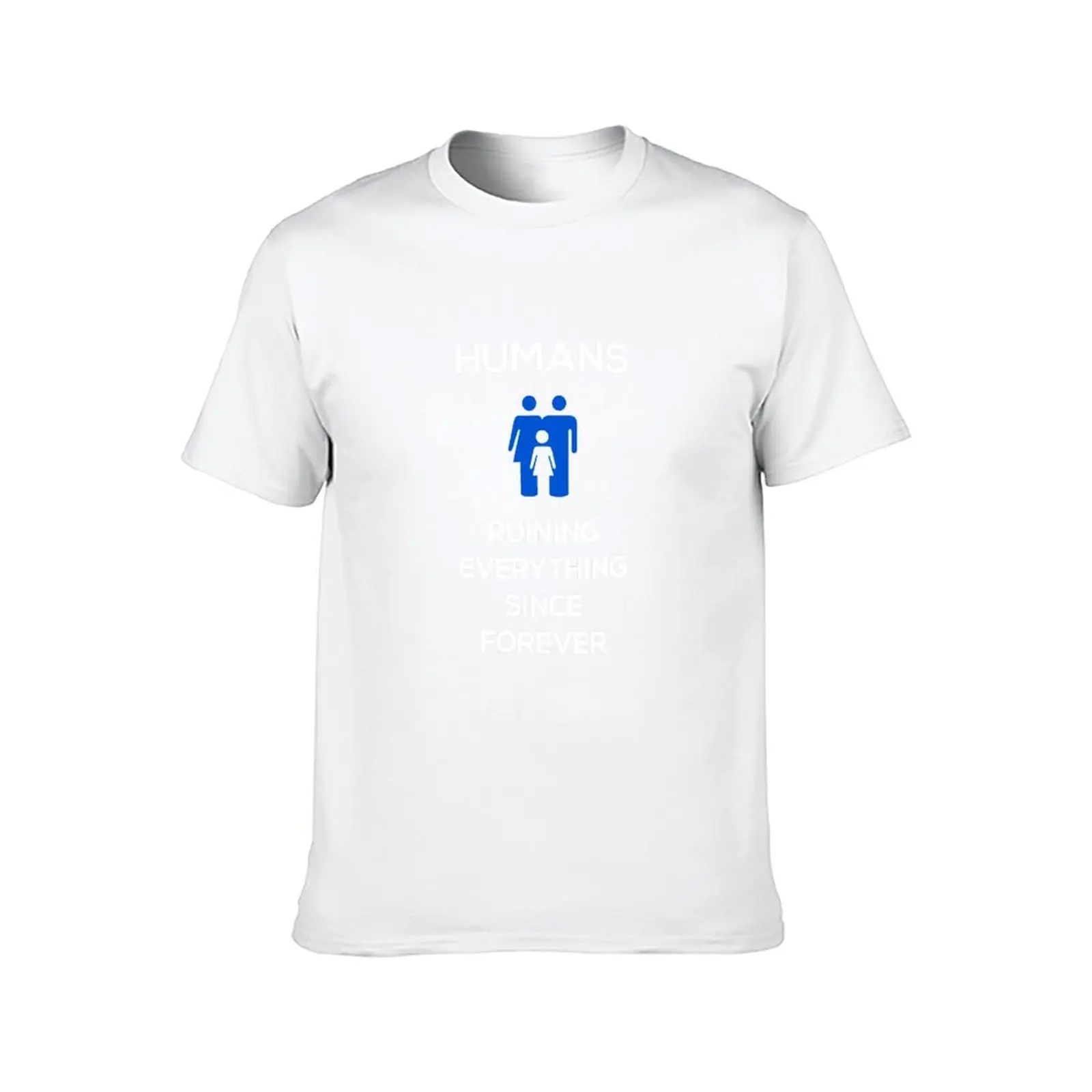 البشر تدمير كل شيء، الأزرق على تي شيرت أسود رجالي جرافيك تي شيرت جرافيك تي شيرت للرجل تي شيرت #2