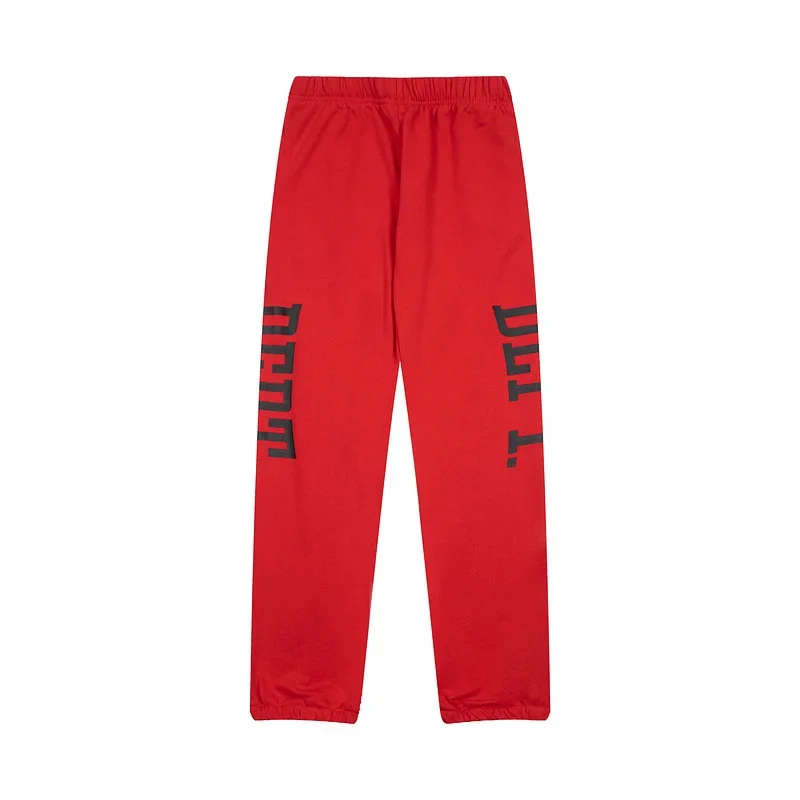 Dept Print Letter Fashion Brand Pants Letnie, luźne, bawełniane spodnie sportowe dla mężczyzn i kobiet