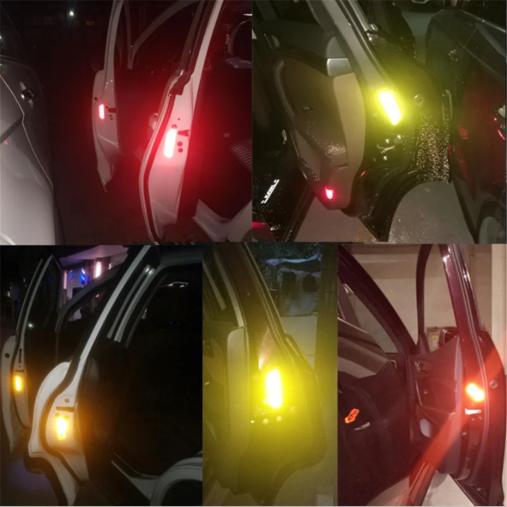 Reflective Car Accessories Door Sticker Safety Tape inside Auto for Toyota Chr Alfa Romeo Giulietta Cla Jeep Compass 2022