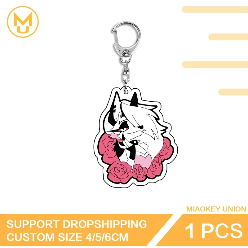 Furry Beautiful Anime Figure Exquisite Enchanting Double Sided Acrylic Keychain Fashion Adorable Backpack Decor Collection