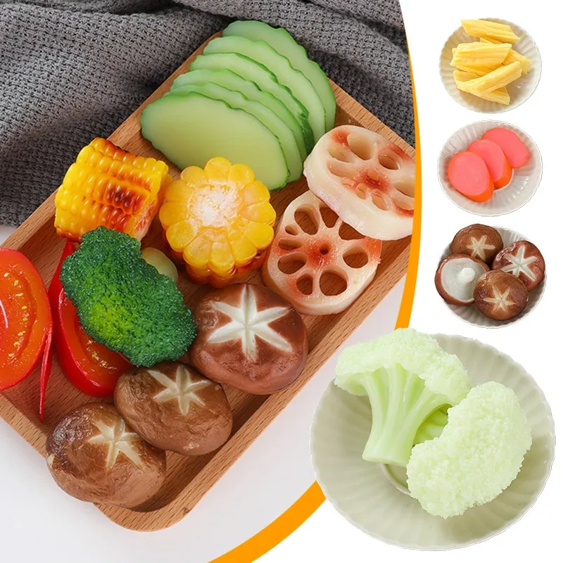 

1Pc Simulation Fake Food Decorations Display Hotpot Ingredient Model Fake Vegetable Beef Roll Decor Props Hotel Restaurant Decor