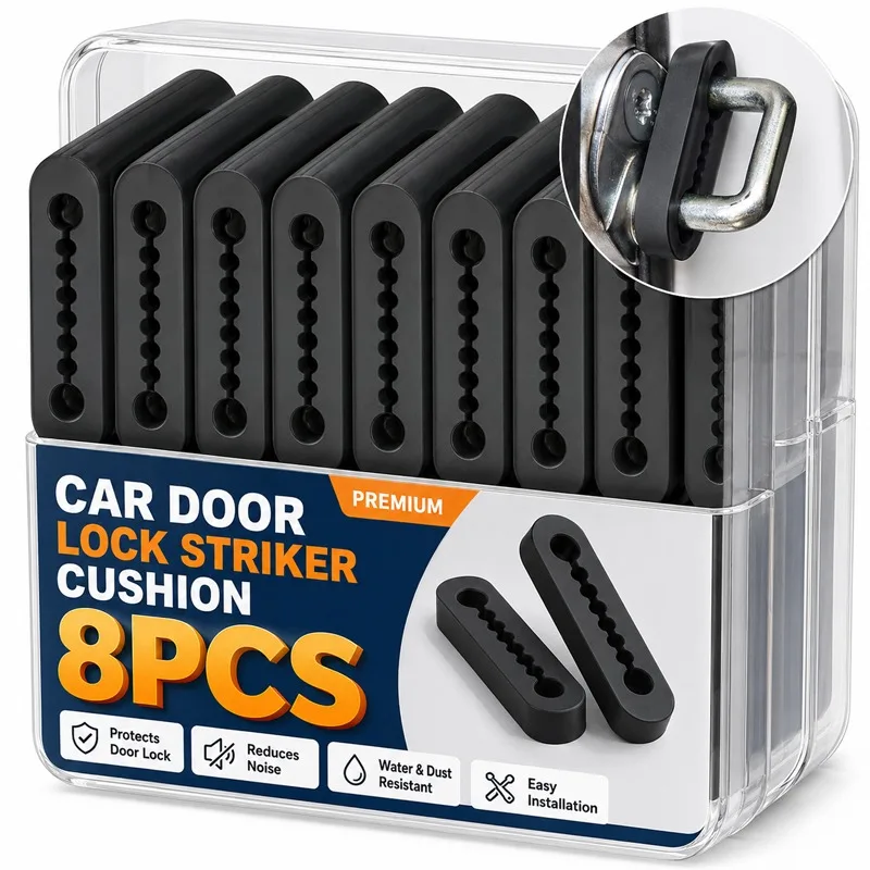 Silicone Car Door Lock Buffer Pad Shock Absorber Anti Noise Striker Cushion Damper Gasket Protection Interior Accessories Kit