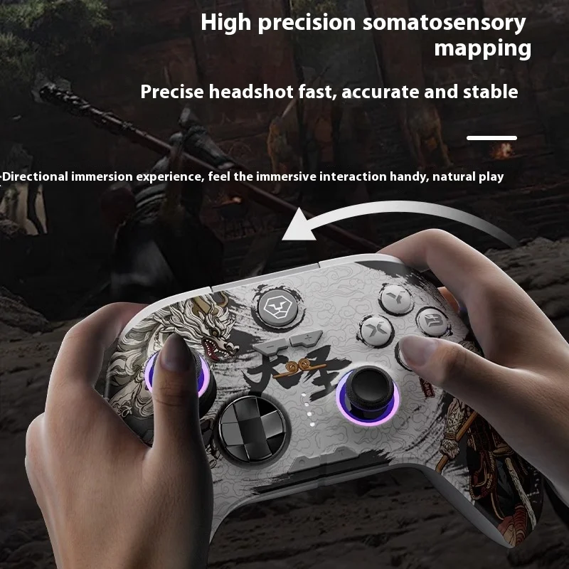 Aolion Wukong Gamepad Controller Hall Joystick Linear Trigger Wireless Bluetooth Esports Game Handle For Xbox Pc Steam Gift