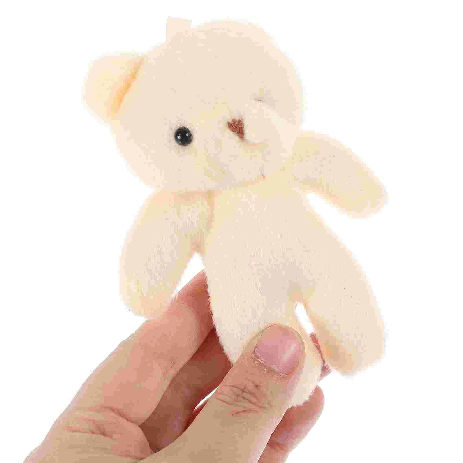 Small Stuffed Bear Mini Portable Decor Decorations Child Party Favors Felt Toys