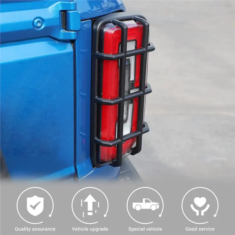 A19Q-Tail Light Guards For Ford Bronco 2021-2025 Rear Light Cover Protector Exterior Accessories