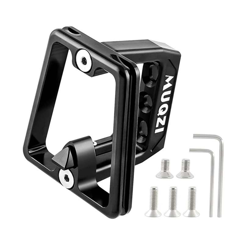 MUQZI 3 Hole Front Carrier Adapter Bracket For Brompton Dahon Folding Bike Black