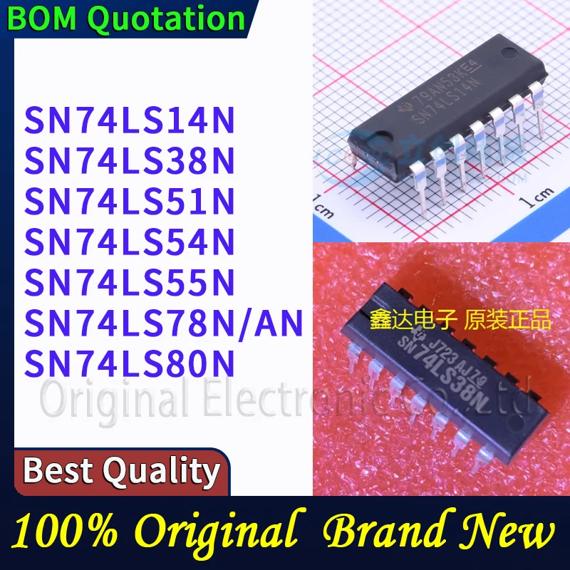 

5 шт./лот SN74LS14N SN74LS38N SN74LS51N SN74LS54N SN74LS55N SN74LS78N/AN SN74LS80N В наличии Оригинальные высококачественные компоненты