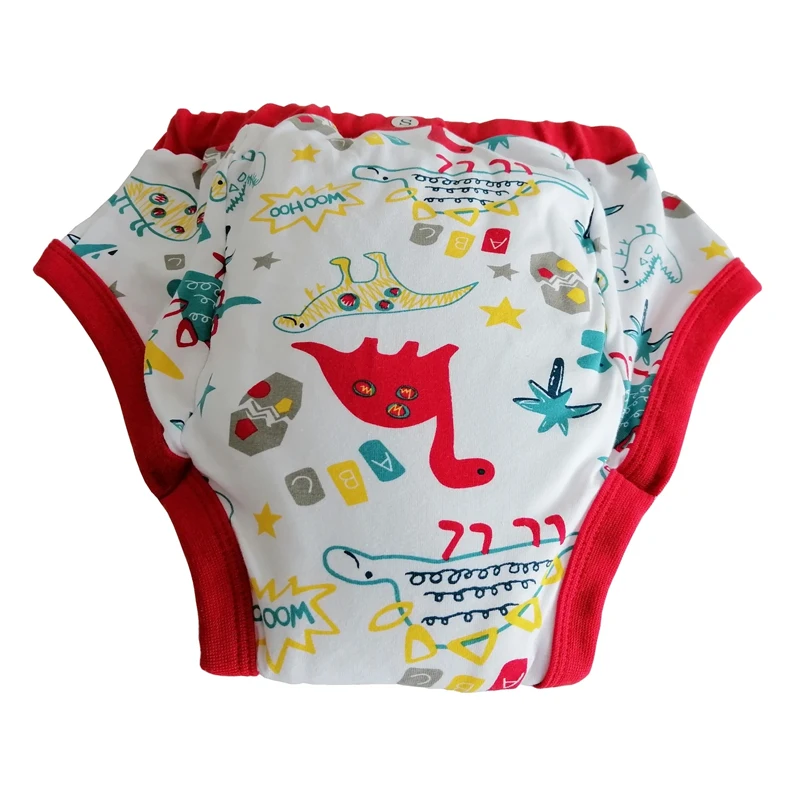 Cartoon Pattern ABDL Adult Baby Diaper Brief With Inside Padding Cotton Training Pant Washable Diaper Panties Study Pants Couple