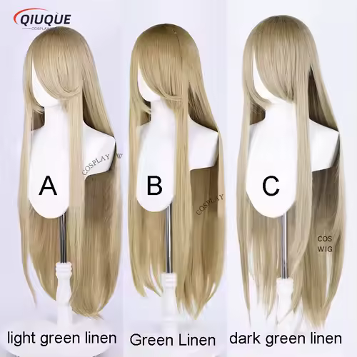 80 Colors 100cm Long Straight Cosplay Wig Anime Compatible Universal Omopinenet Heat Resistant Synthetic Hair Wigs + Wig Cap - Image 17