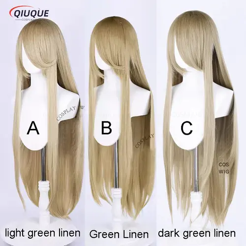 80 Colors 100cm Long Straight Cosplay Wig Anime Compatible Universal Omopinenet Heat Resistant Synthetic Hair Wigs + Wig Cap - Image 17