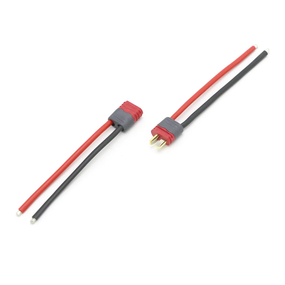1 Cái Phần Amass T Đầu Cắm Nam Nữ Với Nhà Ở 10CM Dây Silicone 12AWG FPV
