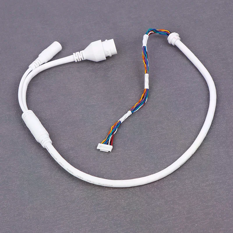 IP Camera Tail Cable 10 Pin 10 Core Ethernet Lan Cable RJ45 PoE Network Cable for Surveillance Systems