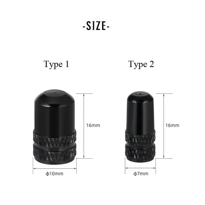 4/10 pcs Bicycle Tire Valve Cap Aluminum Alloy Schrader/Presta Valve Core Lends Mtb Tubeless Valve Cover Mtb Bike Accessories