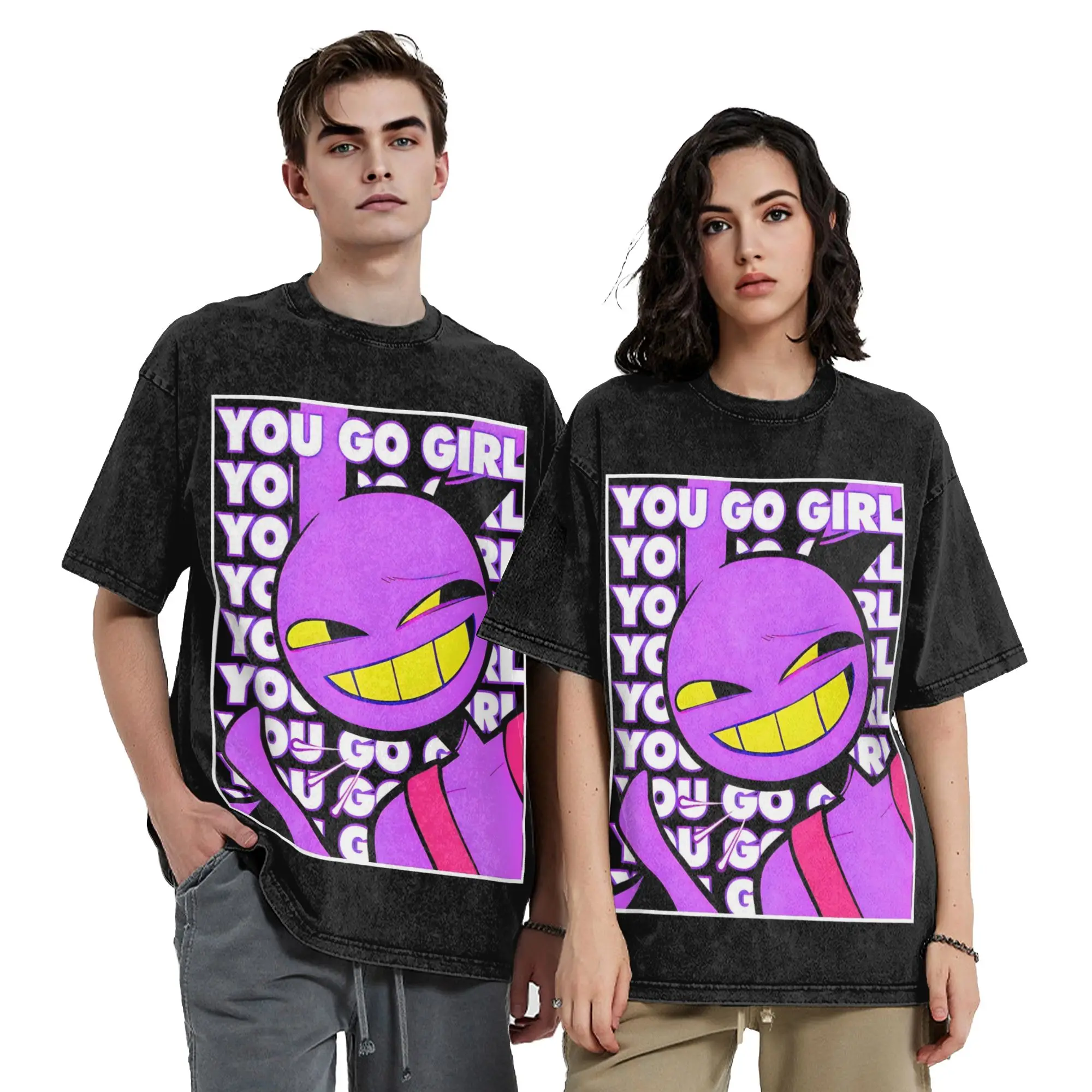 Cartoon Digitals Circus JAX Washed T Shirts Streetwear Novelty T-Shirt  Tee Shirt Men Women Short Sleeve Oversize Printed