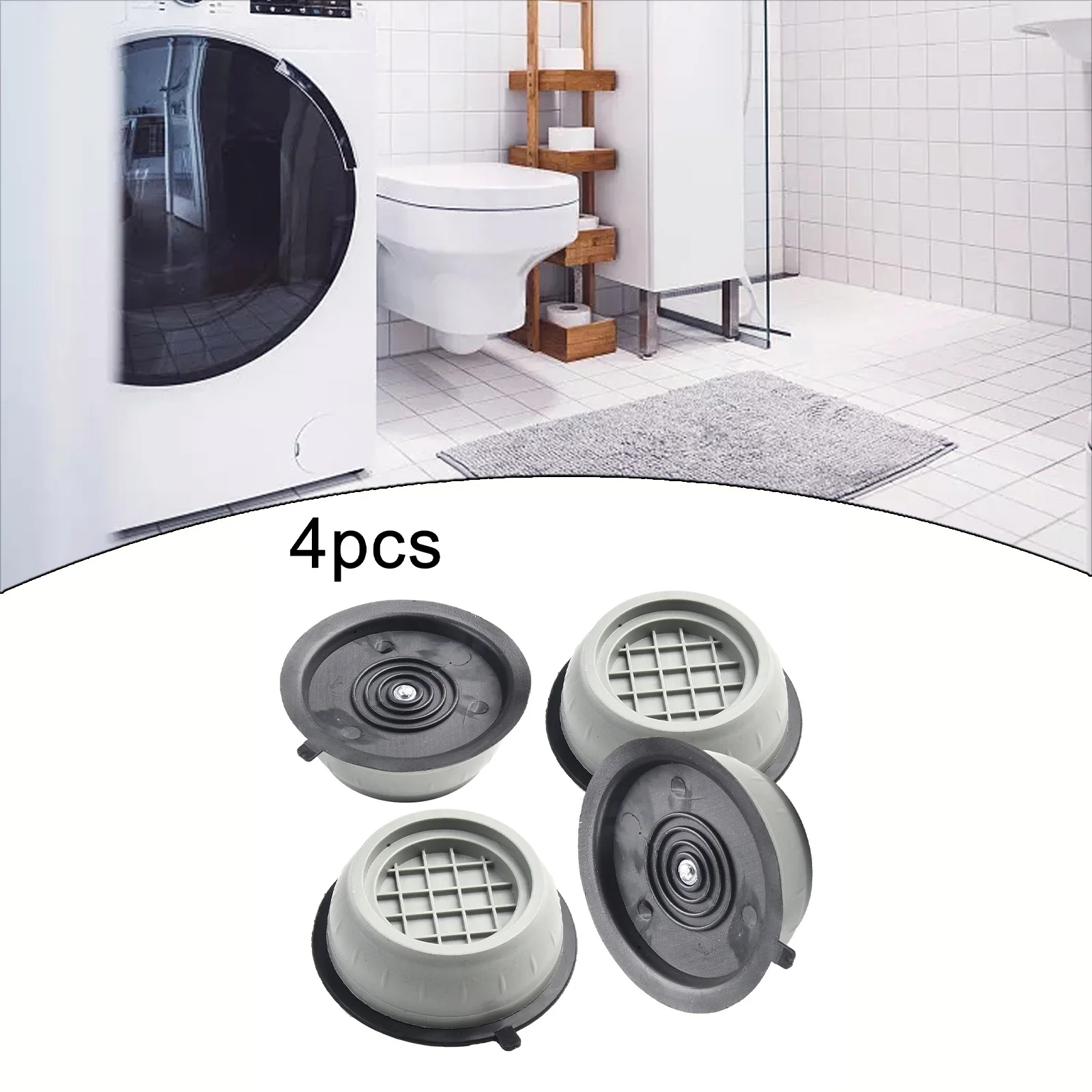 4PCS Rubber Pads For Washing Machine Anti Vibration Leg Stopper Foot Pad Washing Machine Anti-vibration Mute Protection Mat