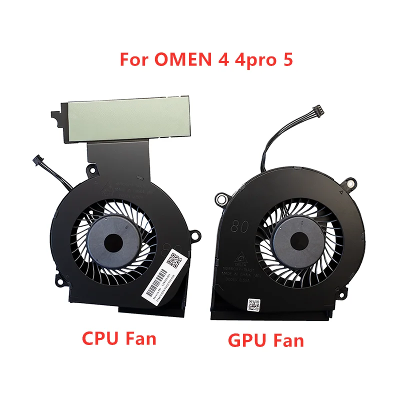 

Brand New Original Laptop CPU GPU Cooling fans For HP OMEN 4 4pro 5 L29355-001 L29354-001
