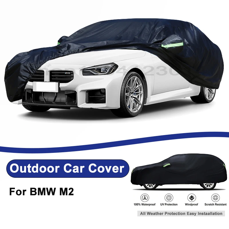 

Outdoor Full Car Cover For BMW M2 with Reflective Strips Waterproof Snowproof Dustproof UV Protection Auto Accessories