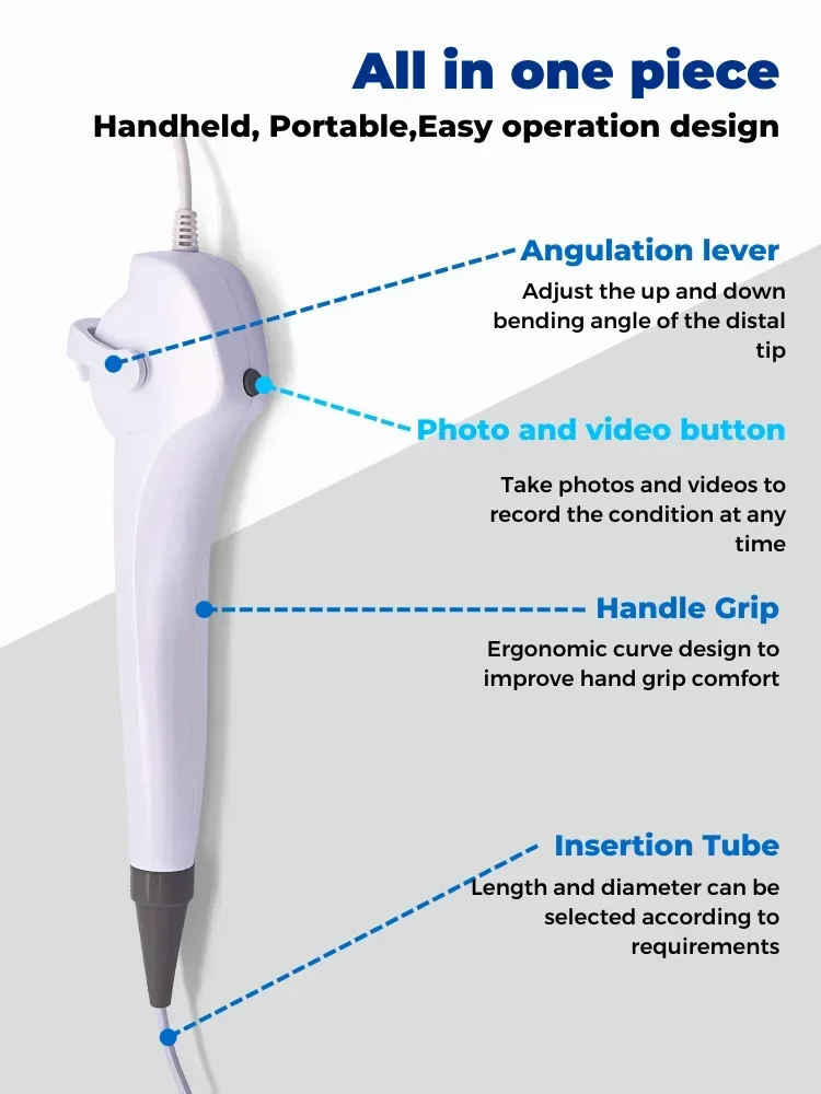 Rhinolaryngoscope Besdata Endoscope Flexible USB Rhinolarygological Nasopharyngolaryngoscope Examination Diagnose