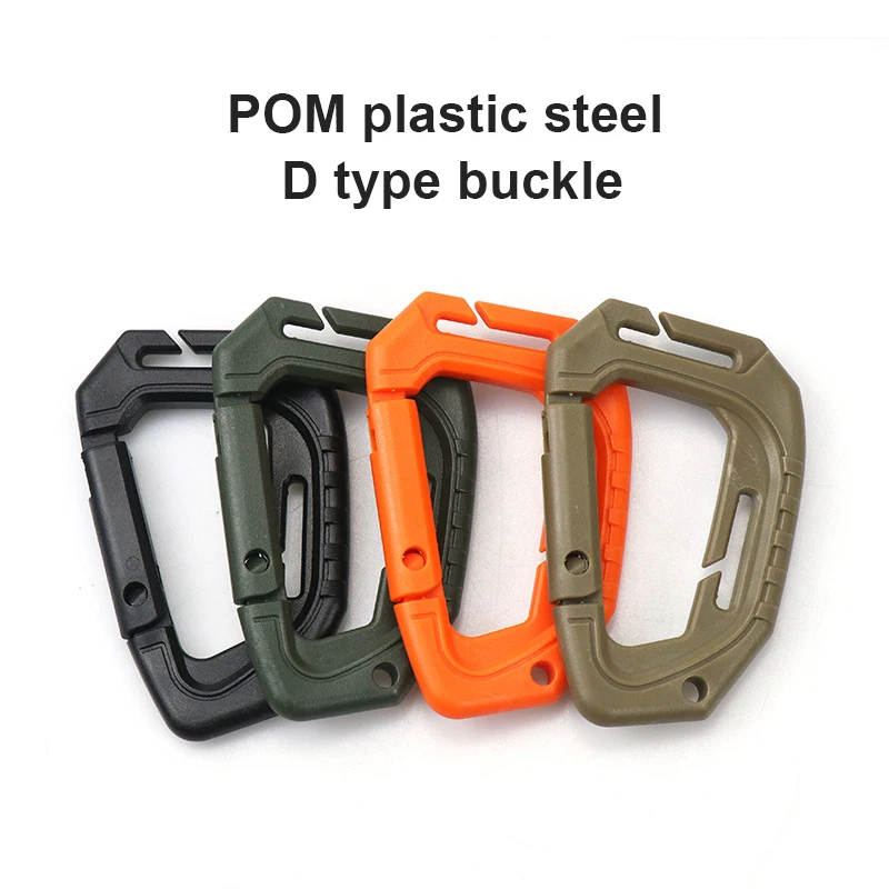 Big Tactical Carabiner Backpack Tool D Buckle Molle Quick Hook Outdoor Camping Molle Buckle Hook Buckle Clip Plastic Steel