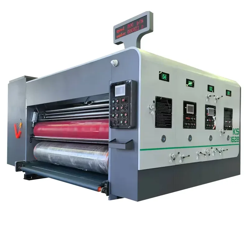Multi-functional Automatic Pizza Box Maker Machine with Flexo Printing Unit