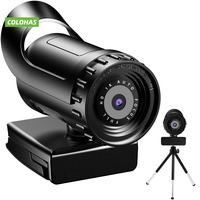 Webcam 4K 2K Auto Focus PC Web Cam Full HD 1080P Wide Angle Beauty Camera with Microphone for Live Streaming Video Conference