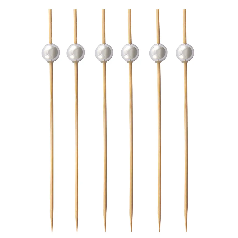 300Pcs Premium Eco Friendly Bamboo Fruit Picks Food Sticks Cocktail Drink Appetizer Skewers for Party Wedding Birthday Shower