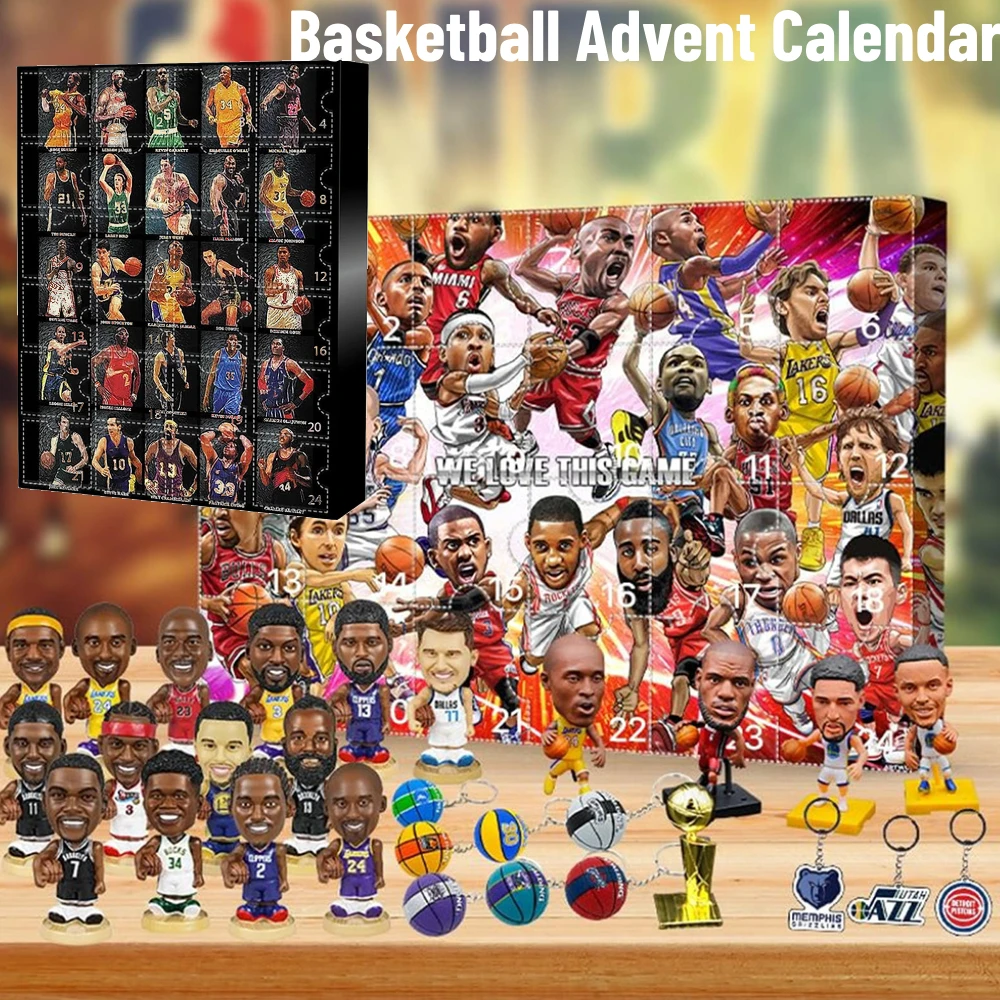 

Basketball 24 Days Christmas Advent Calendars 2024 New Year Gifts Sports Christmas Christmas Surprise Gifts for Basketball Fans