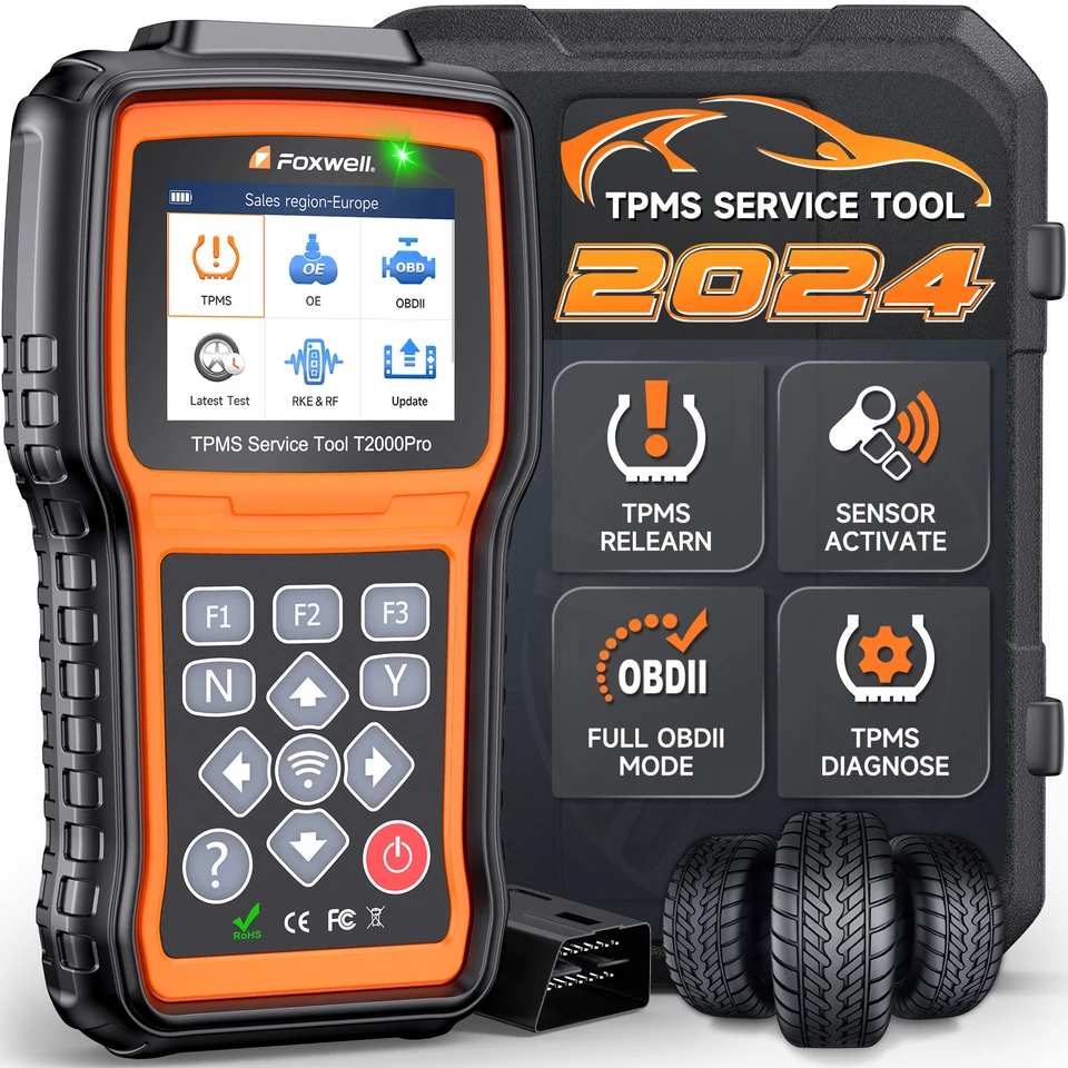 FOXWELL T2000 PRO Auto Tire Pressure TPMS Relearn Activate Sensors