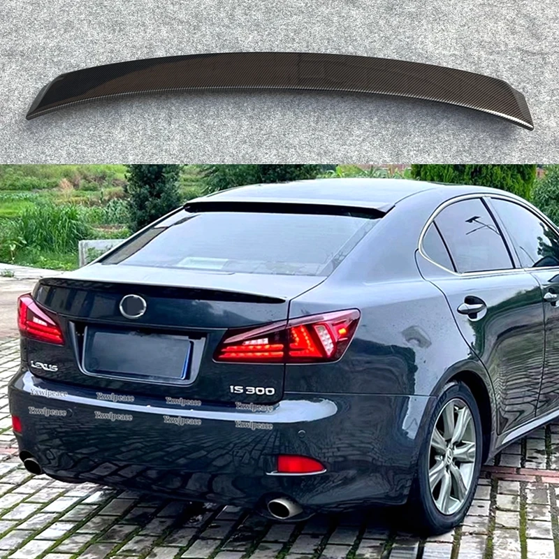 

For Lexus IS IS250 IS300 IS350 Spoiler 2006 - 2011 ABS Plastic Primer Color Rear Window Roof Spoiler Wing Body Kit Accessories