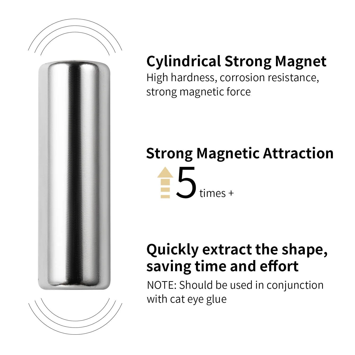 Mini Nail Art Magnet Set voor steenpatroonontwerp, Crystal Magnetic Stick Gel Kit, Cat Eye Effect Salon Home DIY nagelgereedschap