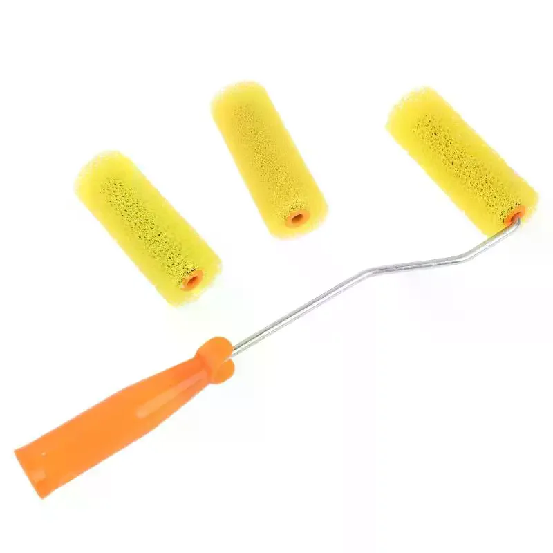 Floral Sponge Paint Roller Set Wall Paint Roller Brush Reusable Absorbent Texture Painting Tool For DIY Wall Renovation Portabl