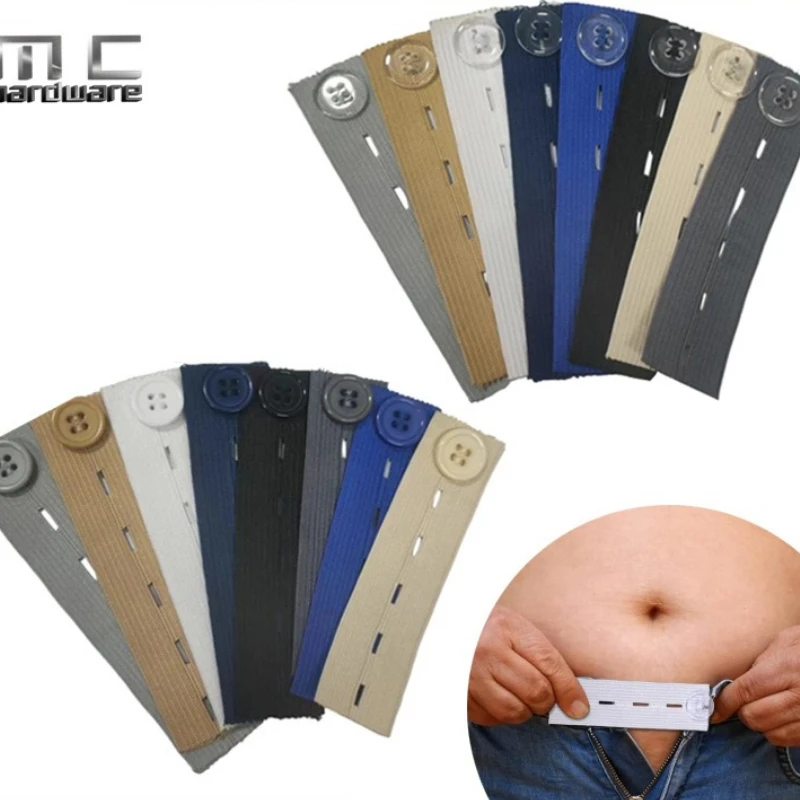 

100 шт./лот, эластичный пояс, регулируемая пряжка для брюк, удлинение, принадлежности для шитья одежды «сделай сам», пуговицы, большие размеры, товары для беременных