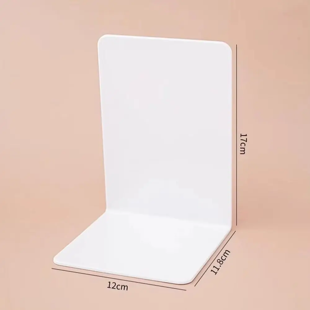 1/2Pcs 미끄럼 방지 디자인과 L 자형 간단한 북 엔드 장식 책상 책장 플라스틱 두꺼운 책 스토퍼 홀더