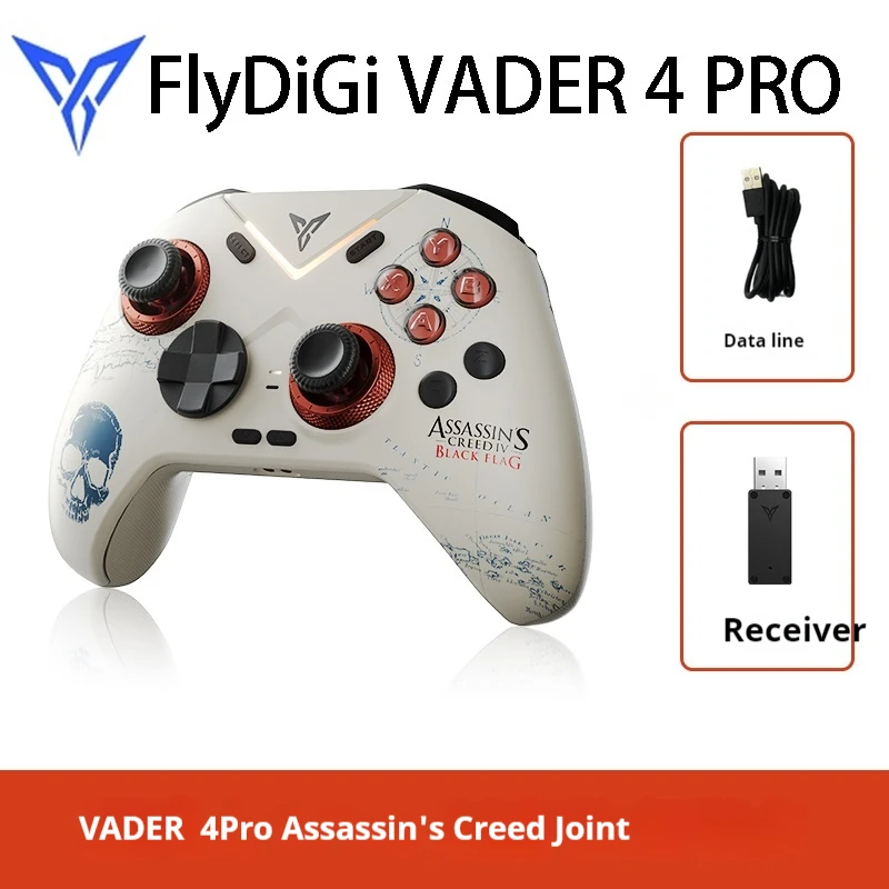 

FlyDiGi VADER 4PRO Game Controller Force Adjustment Rocker Vibration Trigger Low Delay E-Sports Game Gamepad PC Gamer Accessory