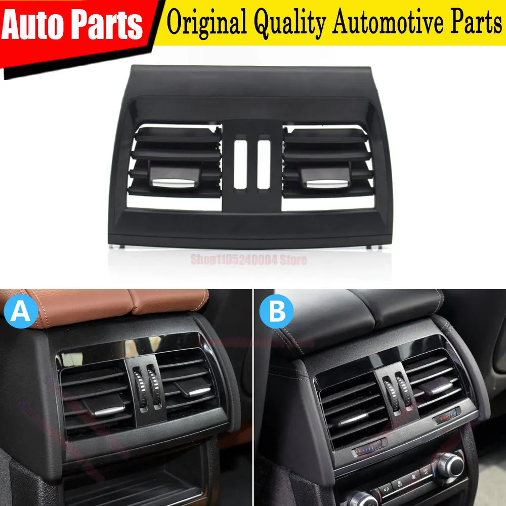 For BMW X5 X6 F15 F16 F85 F86 Car Rear Central Console Air Conditioning AC Vent Outlet Grill Panel Cover 64229252012 64229252013