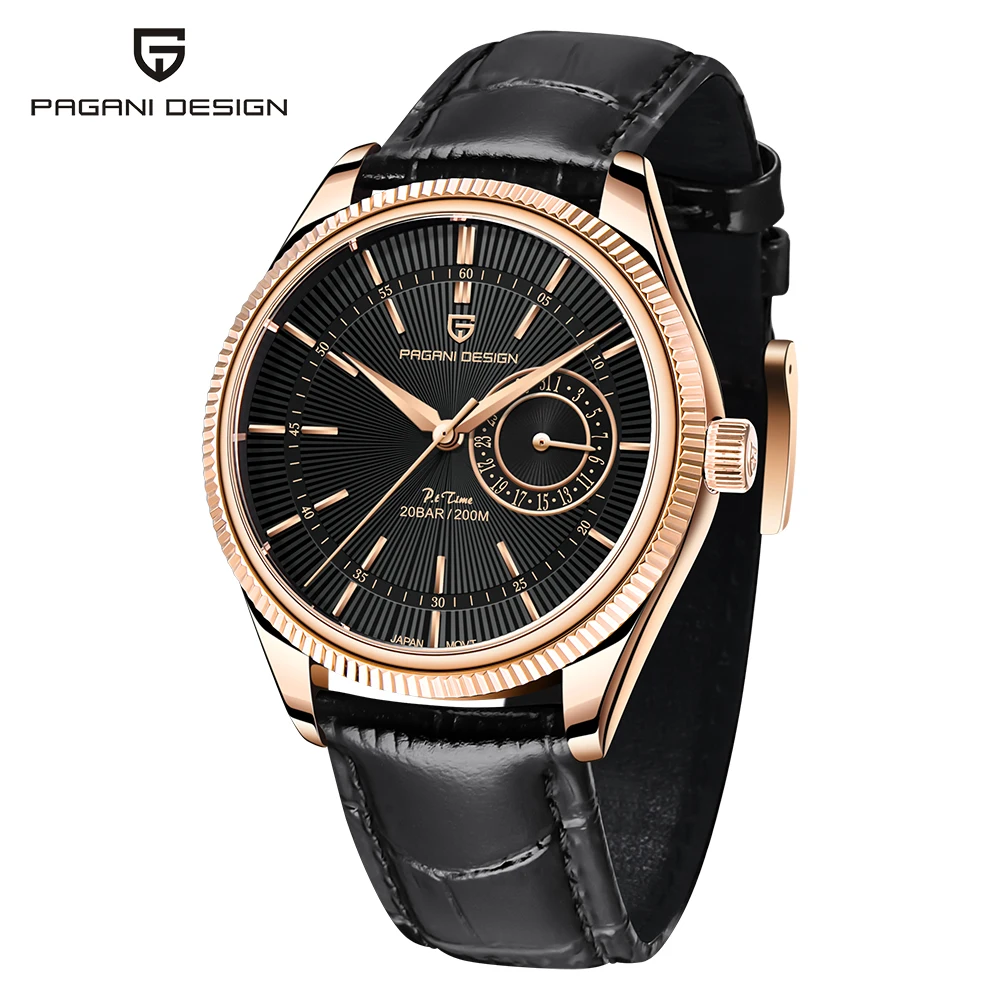 PAGANI Design PD-1689 VH65 Luxury Men's Quartz Watch Sapphire Stainless Steel Clock Diving Watch 20Bar Waterproof Men's Watch image 3