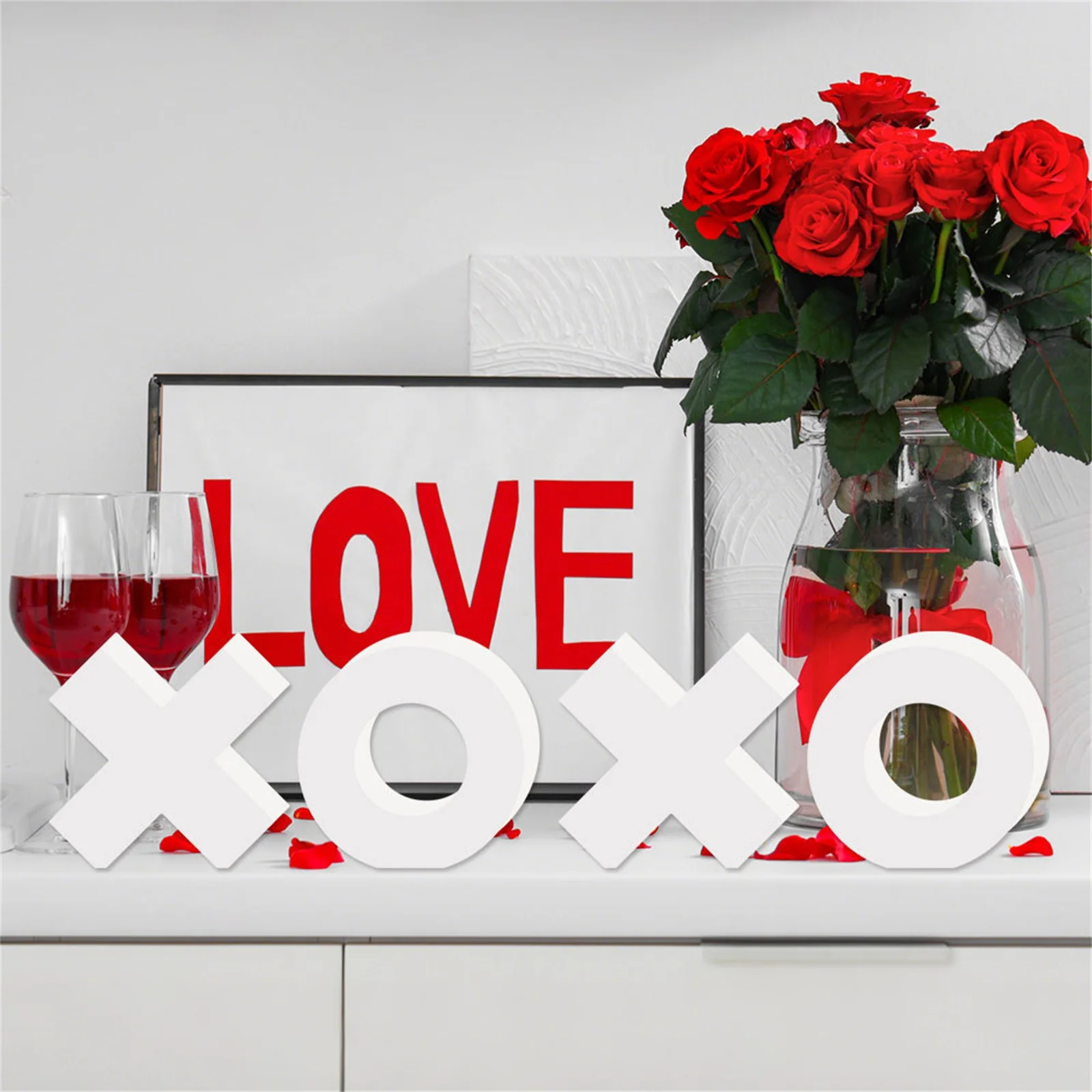 

Декоративная подставка для украшений в форме сердца ко Дню святого Валентина, настольное украшение, держатель из ПВХ-пены