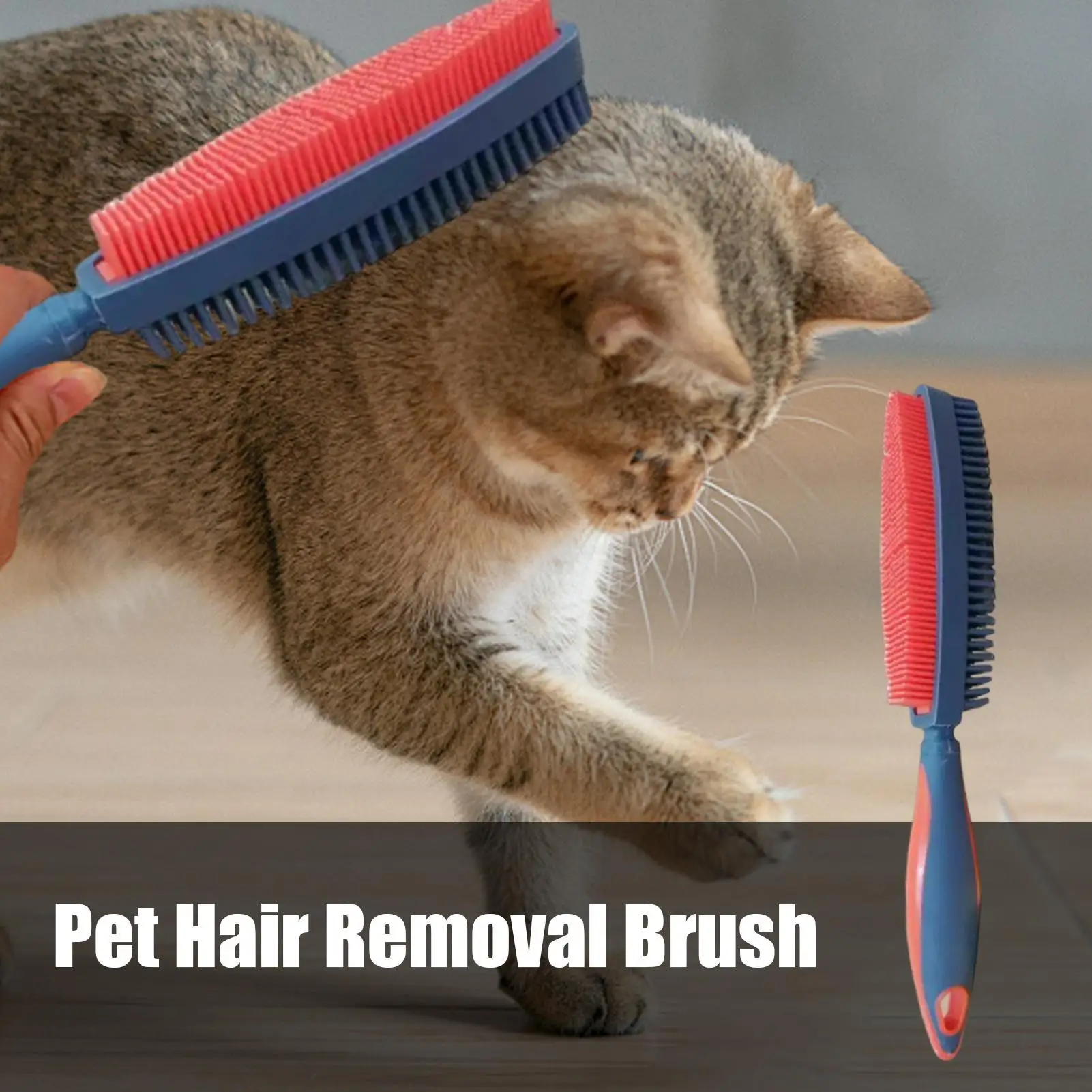 

Щетка для кошачьей шерсти, профессиональный двусторонний инструмент для ухода за кошачьей шерстью, щетка для ухода за кошками, кроликом, котенком, щенком, удаление, чистка