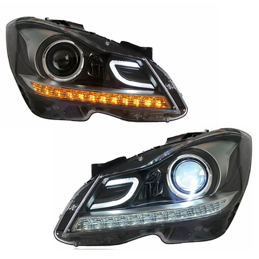 

ROLFES Car Lights For Mercedes-Benz C Class W204 C180 C200 C260 2011-2014 LED Headlight Head Lamp Automotive Accessories