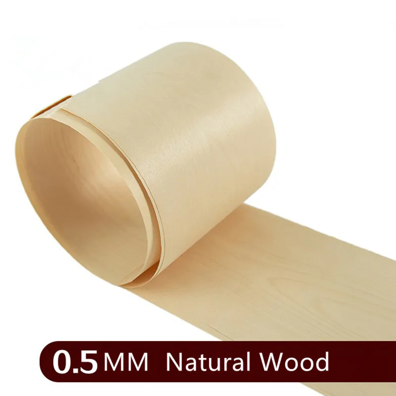 Natural Birch Veneer Thin Wood Veneer Solid Decorative Panel Outer Skin Speaker Furniture Guitar Cabinet Doors DIY