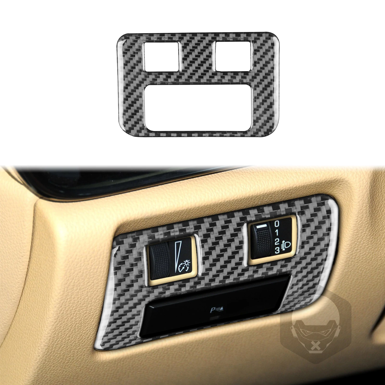 

Декоративная панель для регулировки фар, наклейки для Cadillac ATS 2014, 2015, 2016, 2017, 2018, 2019, автомобильные аксессуары из углеродного волокна
