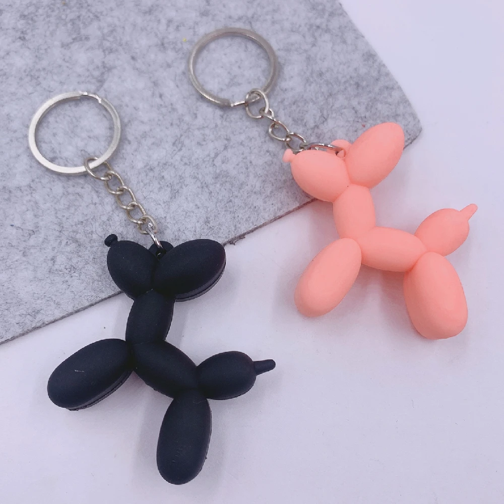 New Creative Cartoon Balloon Dog Keychain Ring Pendant Men And Women Couple Key Chain Bag Pendant Wholesale