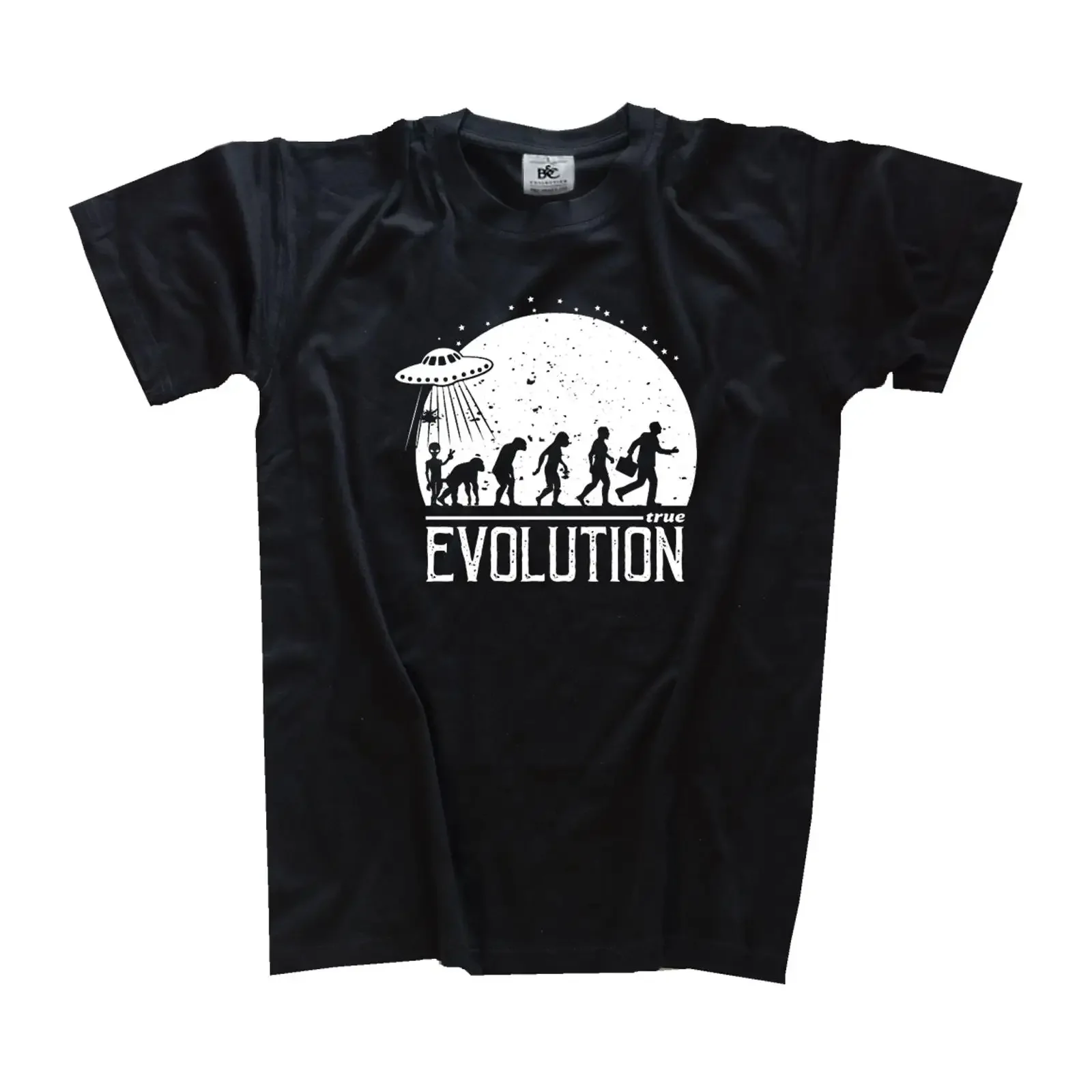 Evolution Alien die Befruchtung Ufo Außerir T Shirt Hoody KapuzensweaT vintage Washed Unisex graphic Stylish Versatile Casual