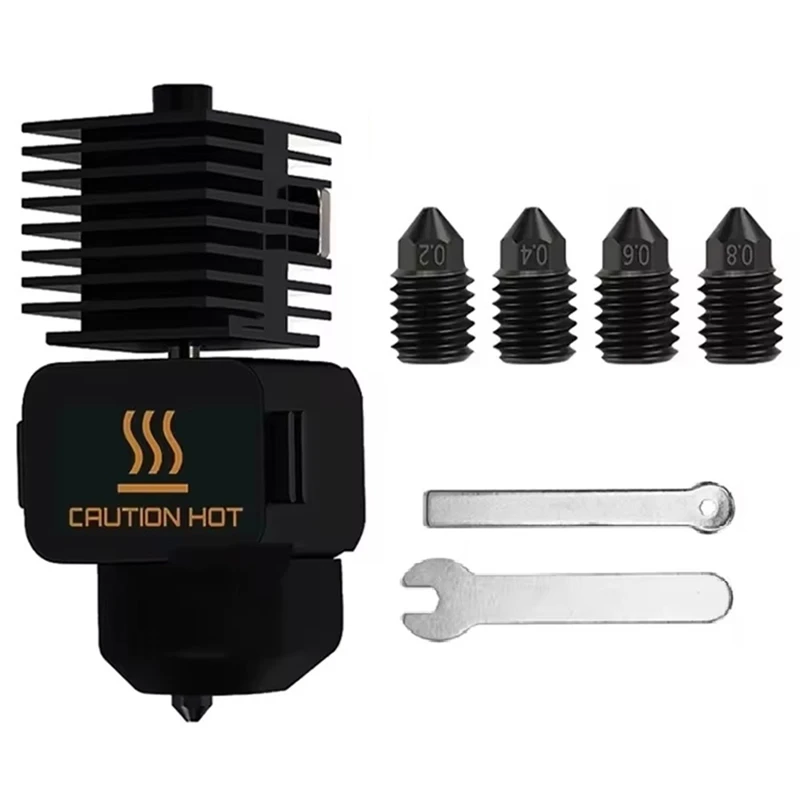 

Hotend Kit For Bambu Lab A1/ A1 Mini With 0.2/0.4/0.6/0.8Mm Hardened Steel Nozzle Silicone Cover Hotend