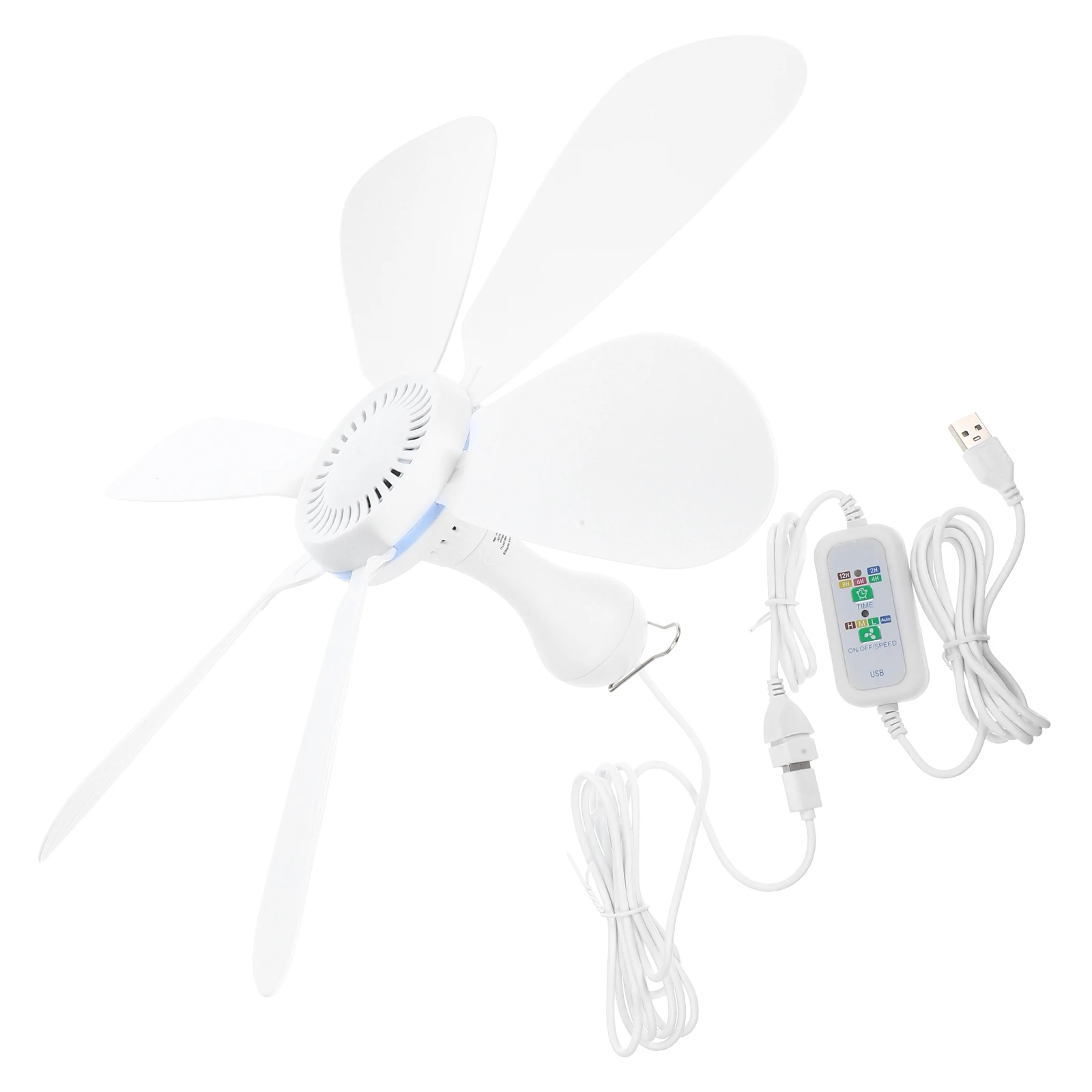 

Portable USB Ceiling Fan Mini Camping Fans Outdoor Hanging Tent Dorm Household Cooling Strong Wind Summer Travel