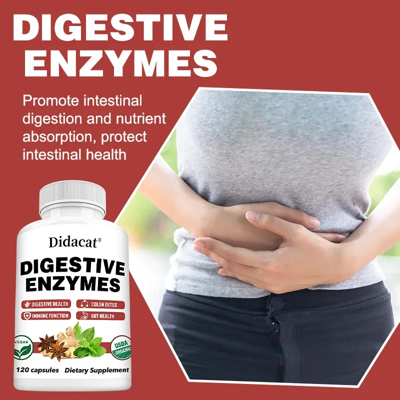 Digestive Enzyme Supplement To Support Digestive Health and Lactose Absorption, Gut Health, Immune Function Support