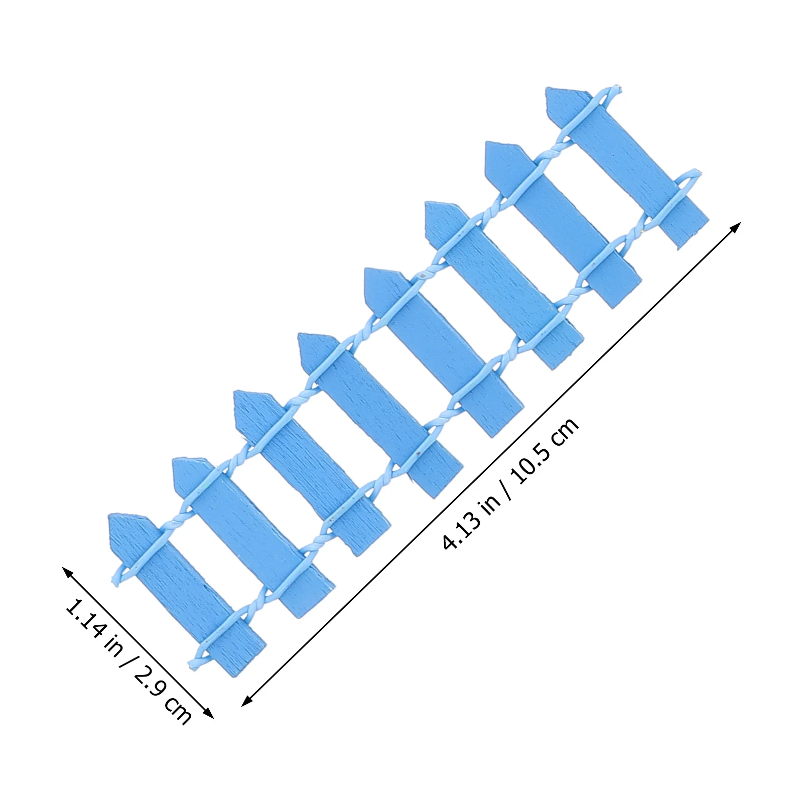 

10pcs Miniature Garden Fence Wooden Diy Decor Micro Landscape Durable Moisture-Proof Mini Yard Adornment Picket