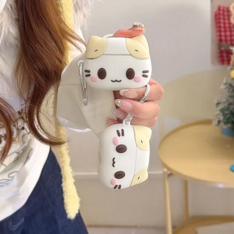 3D Creamy Cat Silicone Earphone Ear Bag Case Cover For Apple Airpods Pro 3 2 4