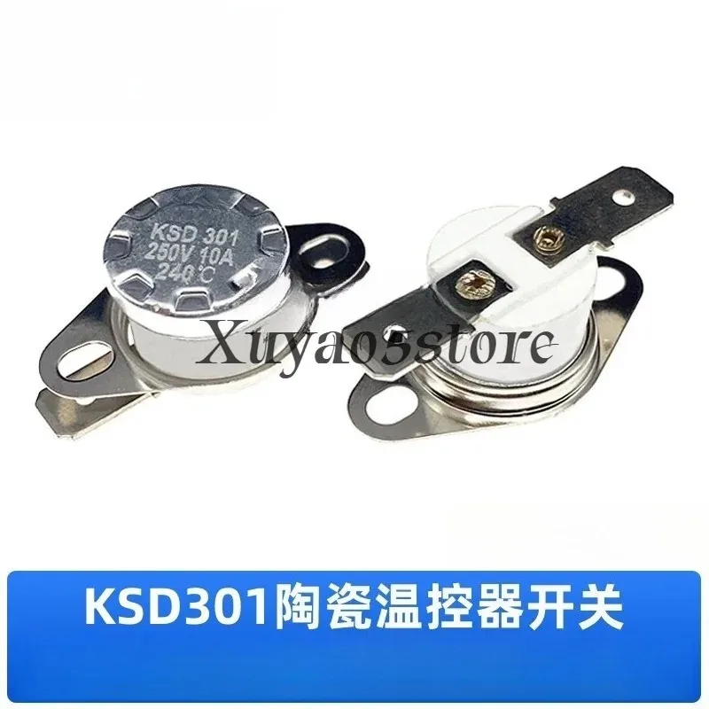 KSD301 ceramic 10A250V 160 degrees (2 pcs)  Ceramic thermostat switch normally closed normally open